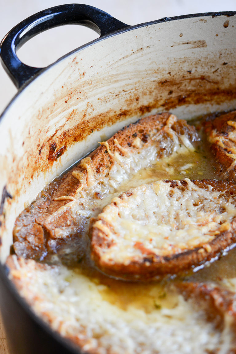 French Three Onion Soup