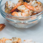 Pan-Fried Shrimp Egg Rolls shrimp in a bowl