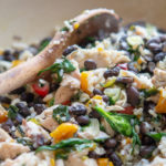 Chicken and Black Bean Skillet with Brown Rice