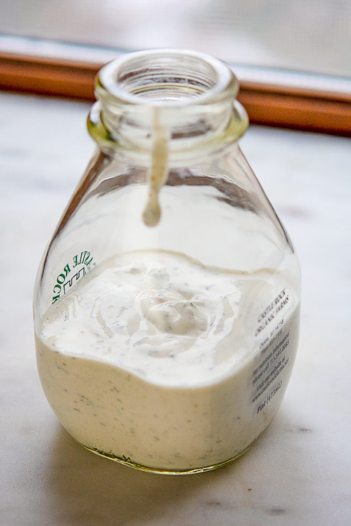 Homemade Ranch Dressing in a jar