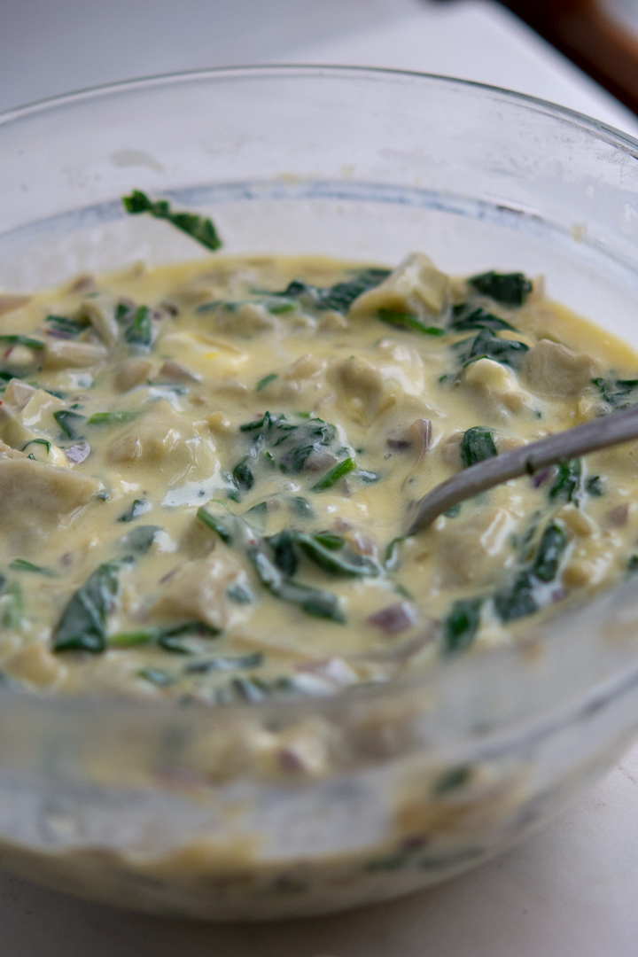 Spinach Artichoke Quiche - SheCooks.Design