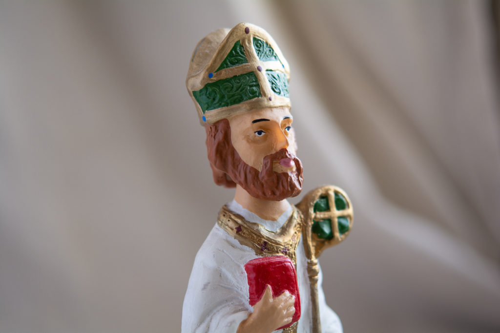 statue photo of st. Patrick bobblehead 