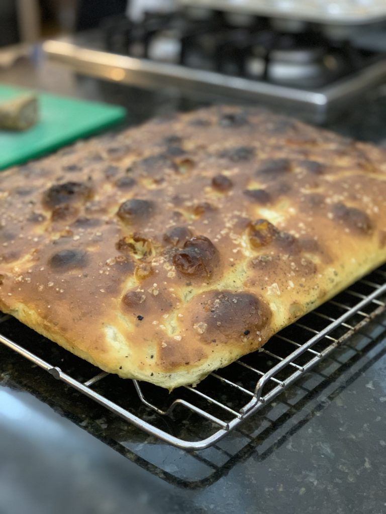 photo of focaccia bread