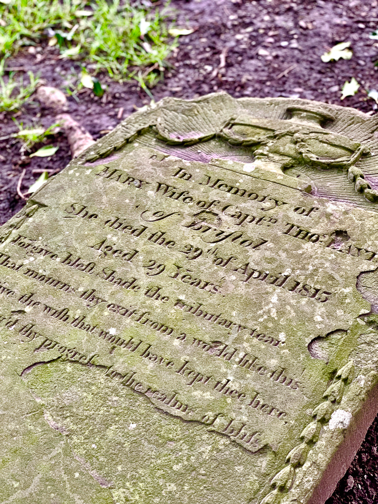 gravestone with cool font st. fin barre's cork