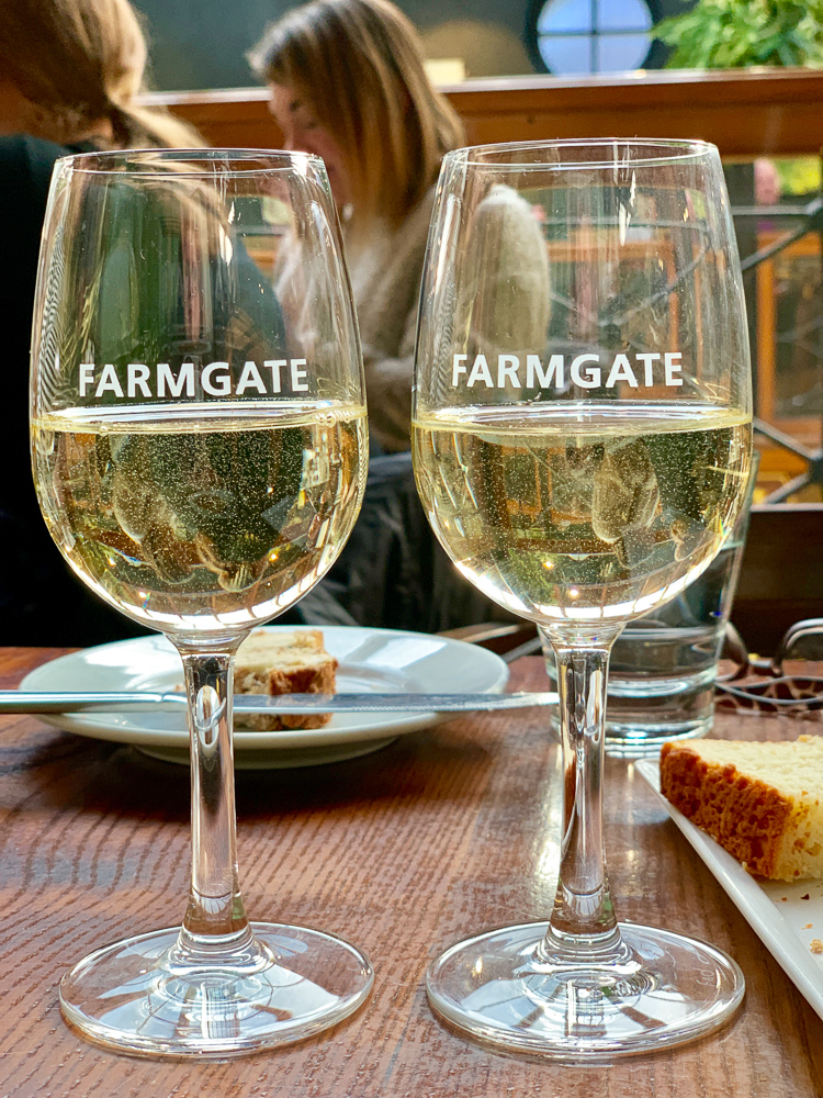 photo of our wine at Farmgate restaurant