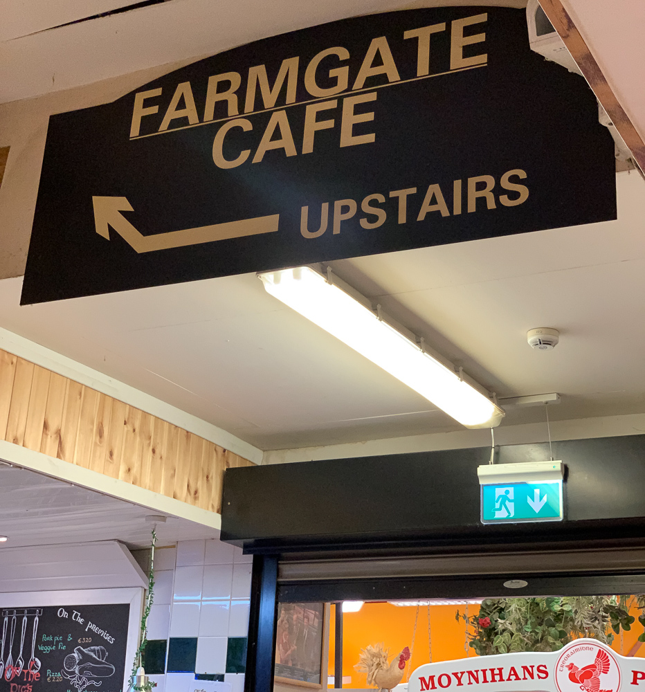 signage for farmgate restaurant