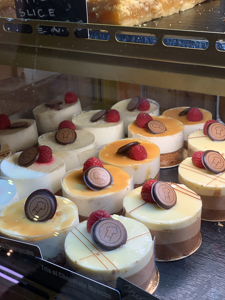 shot of bakery goods at the English market