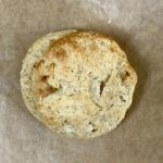 overhead photo of irish scone made with spelt flour