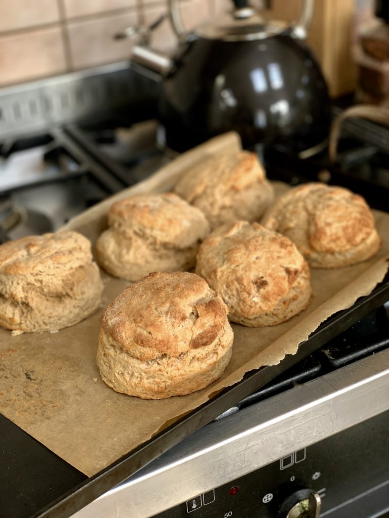 irish scone made with oak forest mills spelt flour