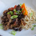 Brazilian Feijoada in a bowl