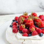 Berry Pavlova close up shot