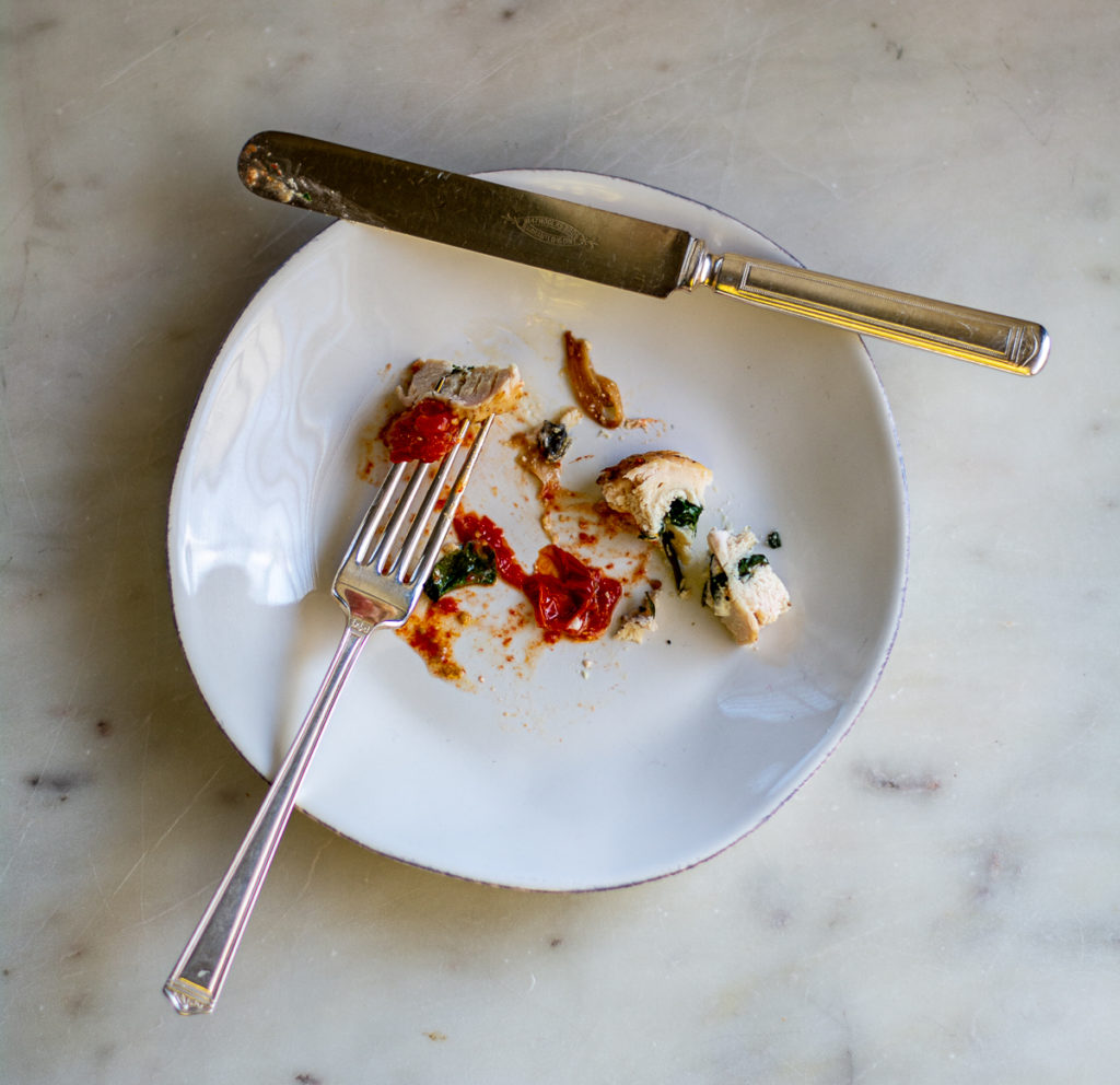 empty plate dinner