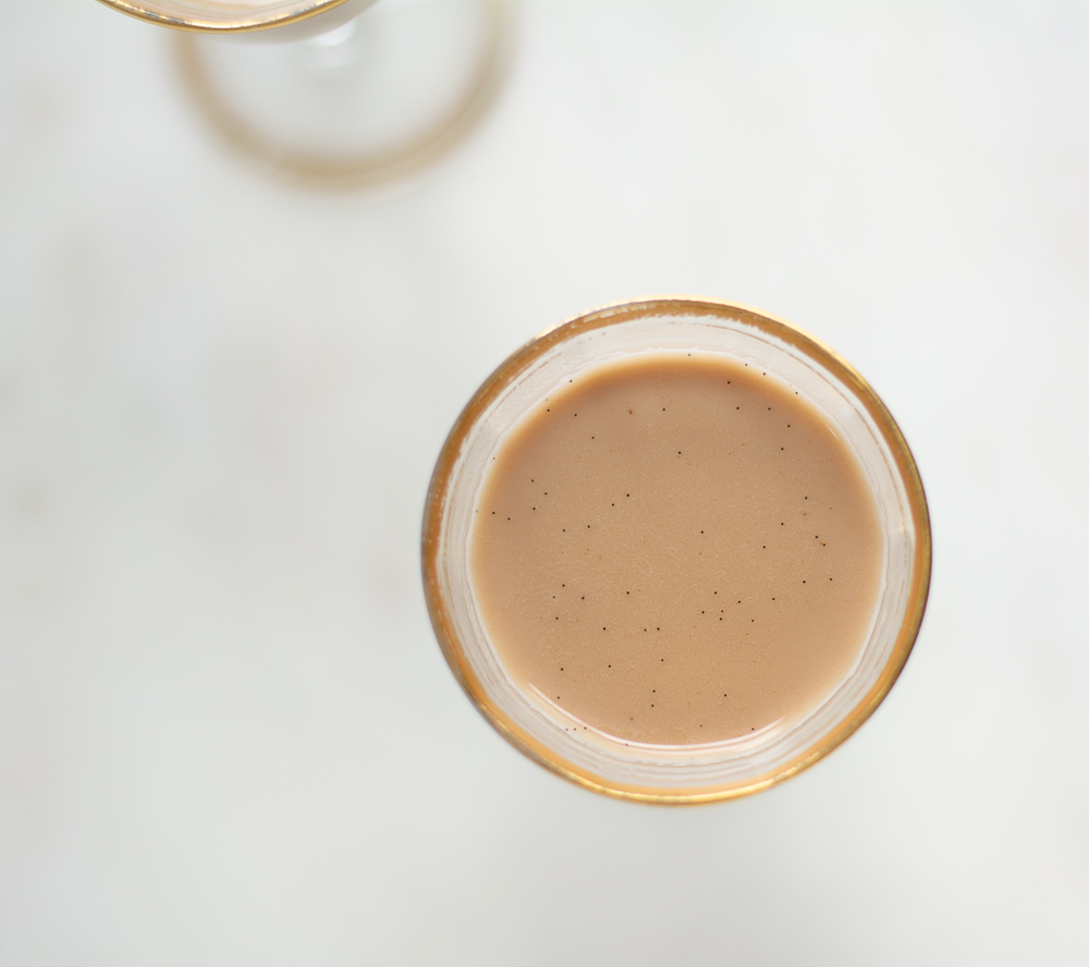 Overhead shot of Homemade Irish Cream