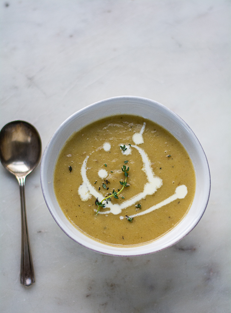 Leek and Potato Soup photo in the bowl