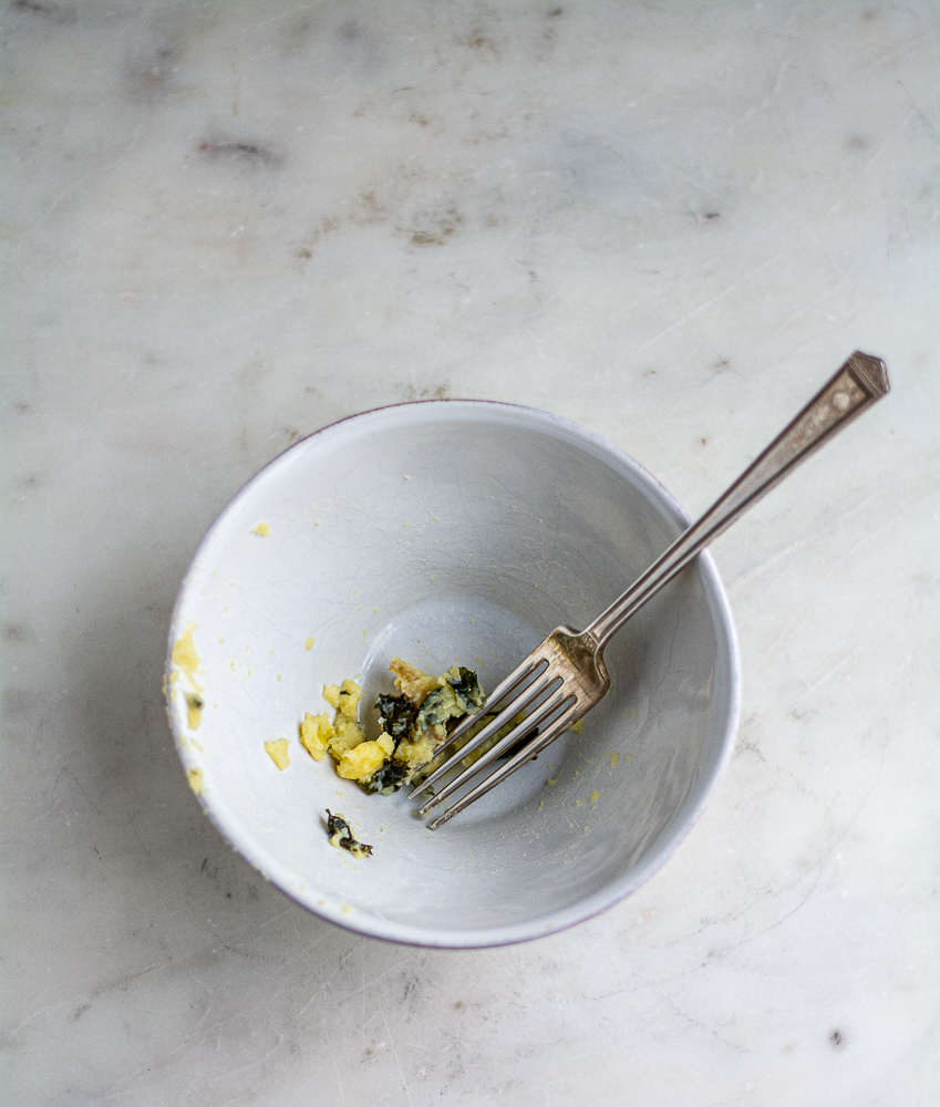 empty bowl of colcannon