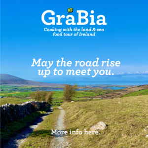 ad for gra bia. may the road rise up to meet you.